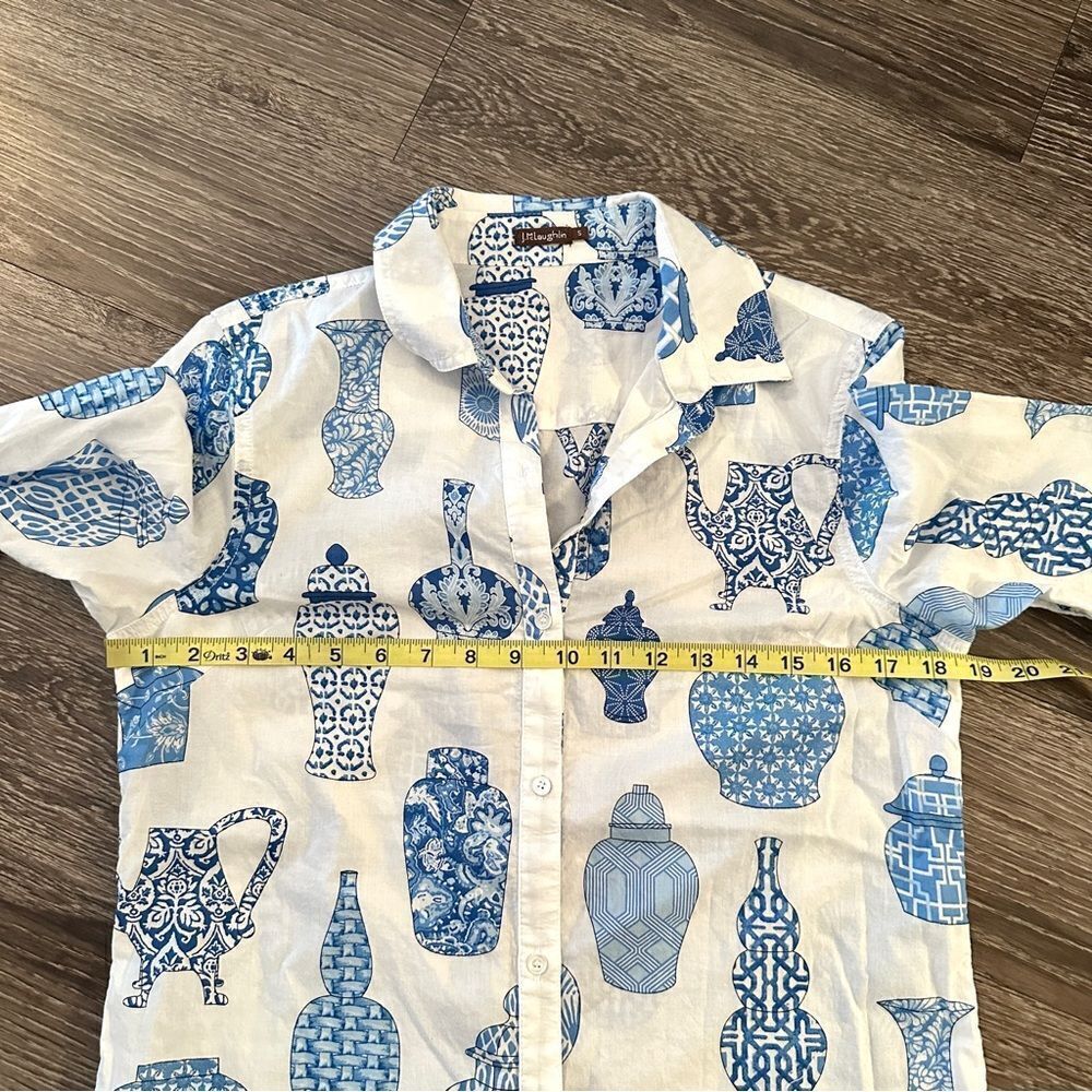 J. Mclaughlin Ginger Jars Button Down - image 4